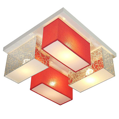 Pasko Fabric Semi Flush Mount