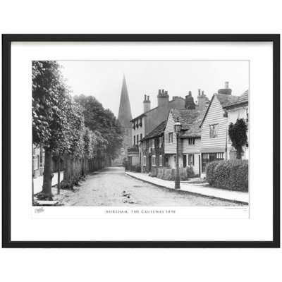 Horsham, The Causeway 1898 by Francis Frith - Single Picture Frame Print