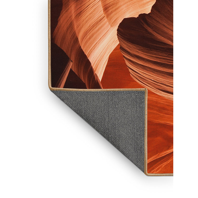 Tapis orange Adkinson, Rectangle 7 pi x 10 pi