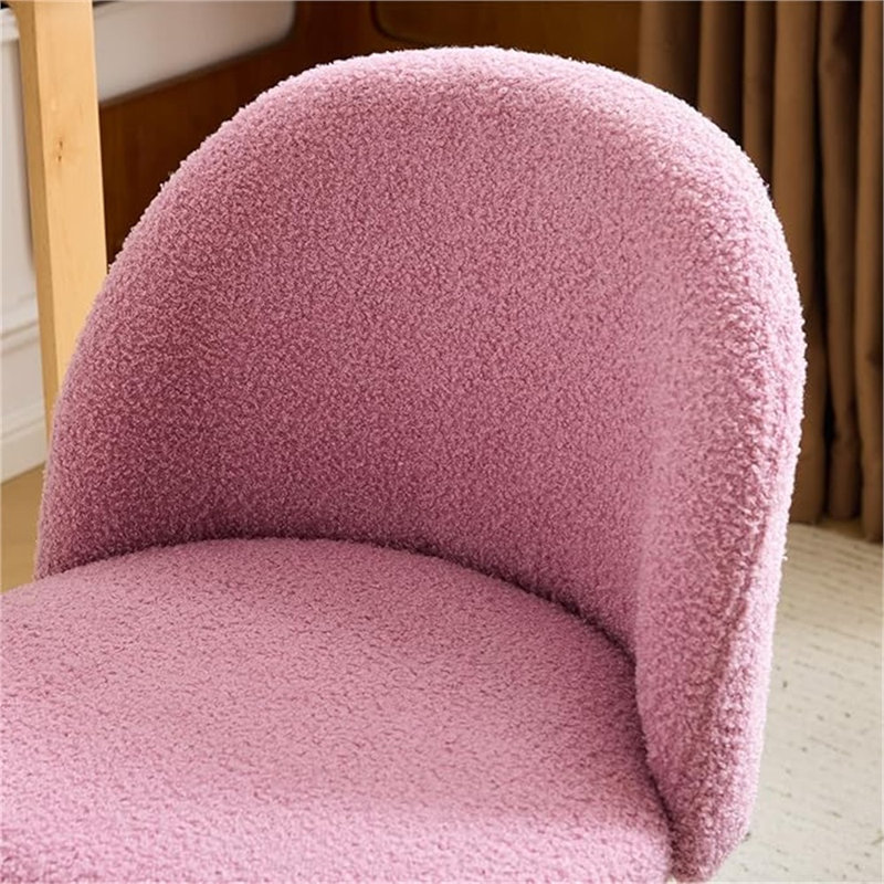 Mignon fauteuil de bureau sans accoudoirs VINGLI, Rose lilas