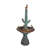 Birdbath With Five Roadunner Birds Bronze Statue - Size: 31" x 31" x 67"H