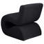 Chaise courbée rembourrée sans accoudoirs Charcoal Boucle-1664403789