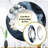 Blue Stone Geode Minimalism - Spiritual Stone Large Mirror, Traditional Round Unique Wall Mirror Decor, Printed Metal Art-99623027