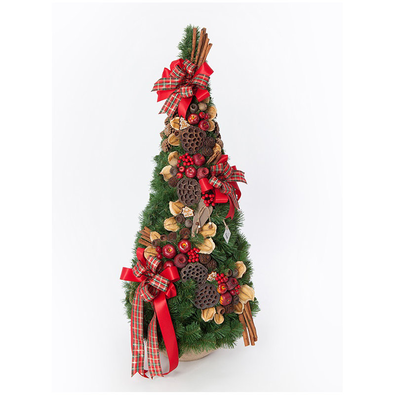 Kratka Artificial Pine Christmas Tree, 3.61ft H x 1.48ft W x 1.48ft D