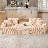 Boneless 80” W Modular Compression Sofa With Ottoman, High Rebound Density Sponge Sofa-155806698