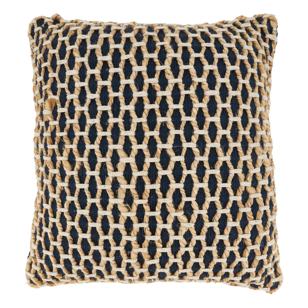 Islander Square Cotton Pillow Cover Saro 