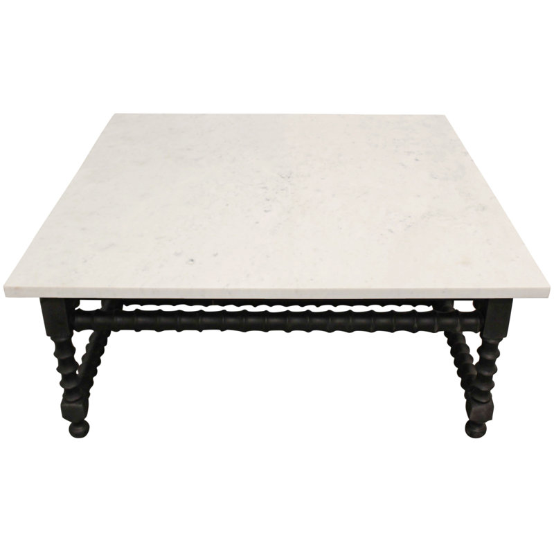 HomeRoots Marble Top Coffee Table