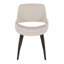 Chaise rembourrée avec pieds en bois Najrin (ensemble de 2)-103895454