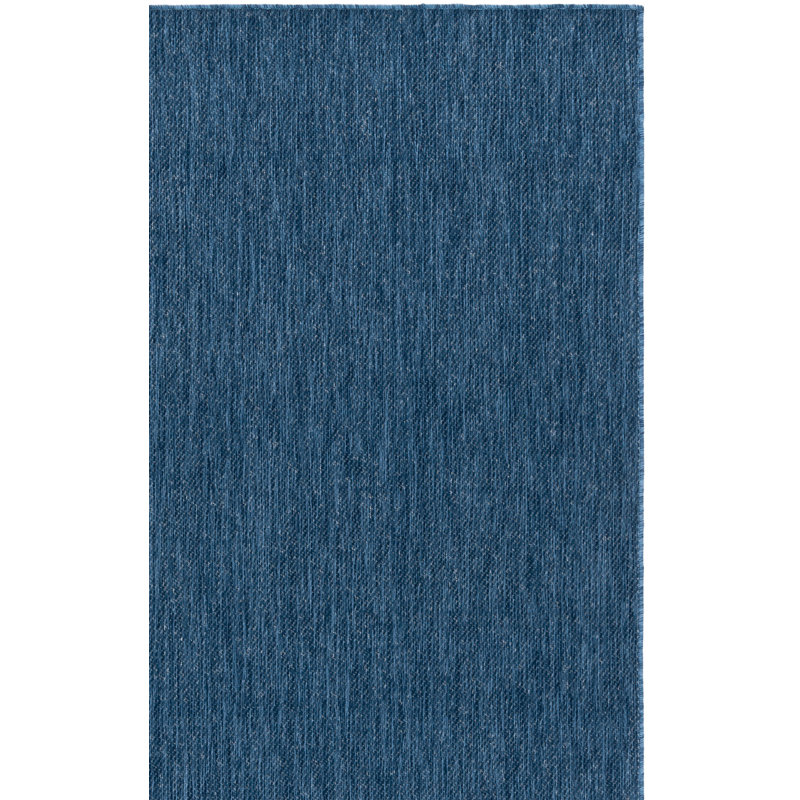 Tapis d'intérieur / extérieur de couleur unie Emestina Performance Performance, Rectangle 9 pi x 12 pi