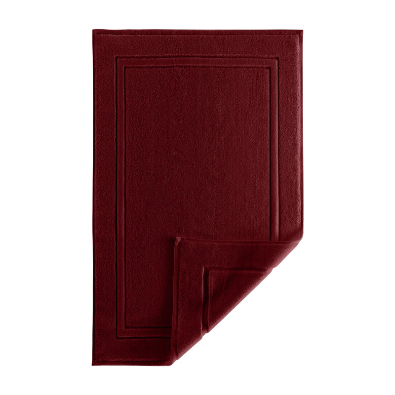 Patonai 100% Cotton Bath Mat, Burgundy, 44"