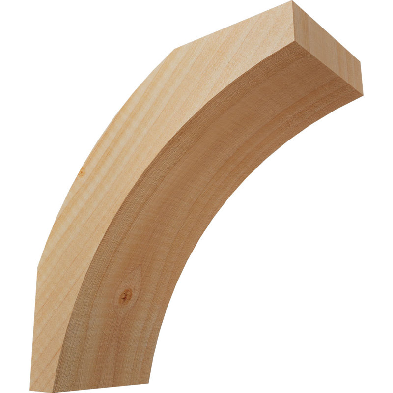 Genouillère Thorton, Sapin Douglas de 3 1/2 po (lisse), 8 po X P 8 po H