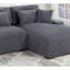 Canapé modulaire moderne en tissu de velours côtelé LAF-116475898