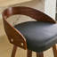Ensemble de 2 tabourets de bar, tabourets de bar pivotants à dossier bas, chaises de bar en bois avec assise à coussin souple, hauteur de siège de 25 po