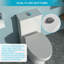 Toilette en céramique blanche avec double chasse et grande cuve