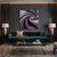 «Gradient Abstract 64», impression sur toile mauve-174536821