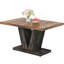 Table de salle à manger de 47 po pour 4-6 personnes - Table de cuisine et de salle à manger blanche avec base piédestal robuste, table de salle à manger rustique en bois pour petits espaces, appartements, salle à manger (table seulement)-939843201