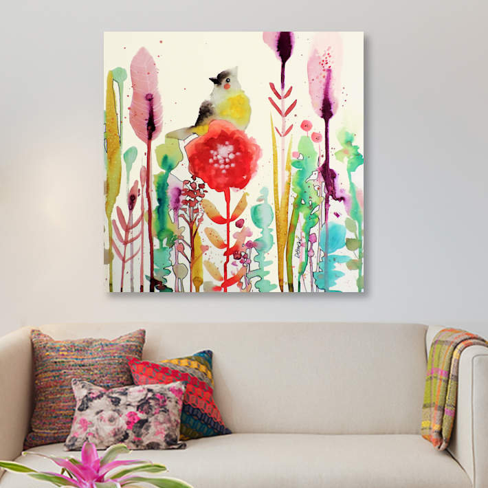 « la grace du moment », reproduction sur toile, H 12 po x l 12 po x P 1,5 po, Toile tendue