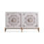Retro White Solid Wood Sideboard