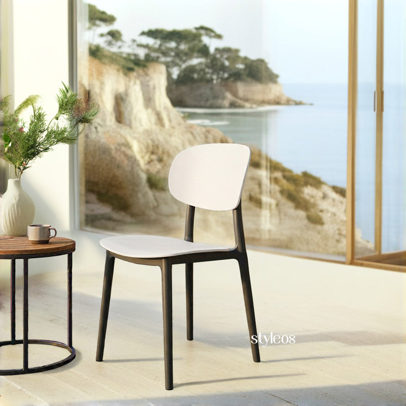 Patio Dining, White/Black