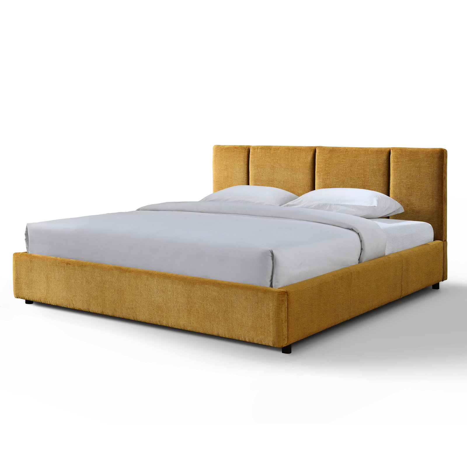 Ruthie Upholstered Bed, King, Gold