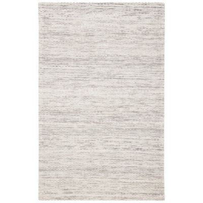 Aon Handwoven Wool Gray/Beige Area Rug