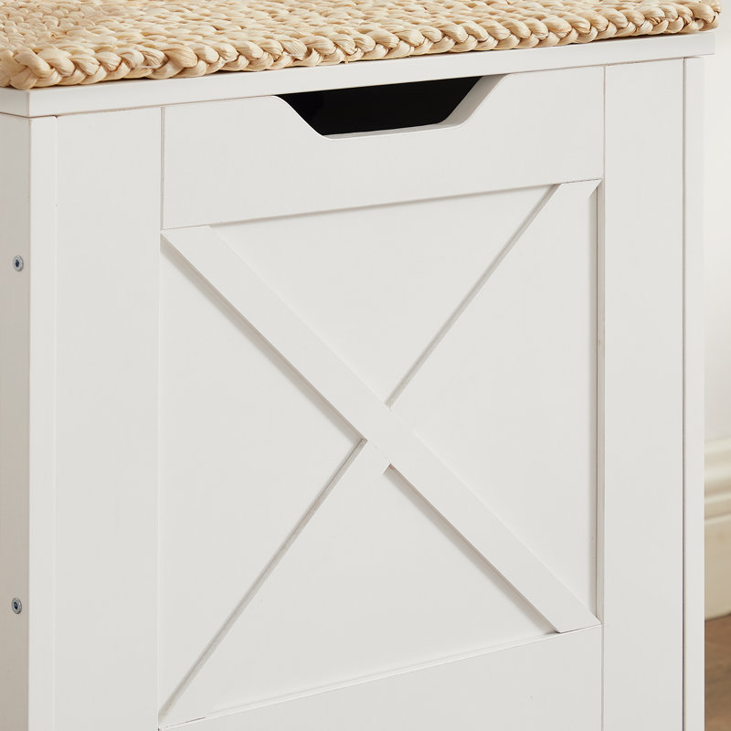 Motti Storage Bench, White