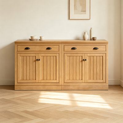 American-style vintage carved dining cabinet