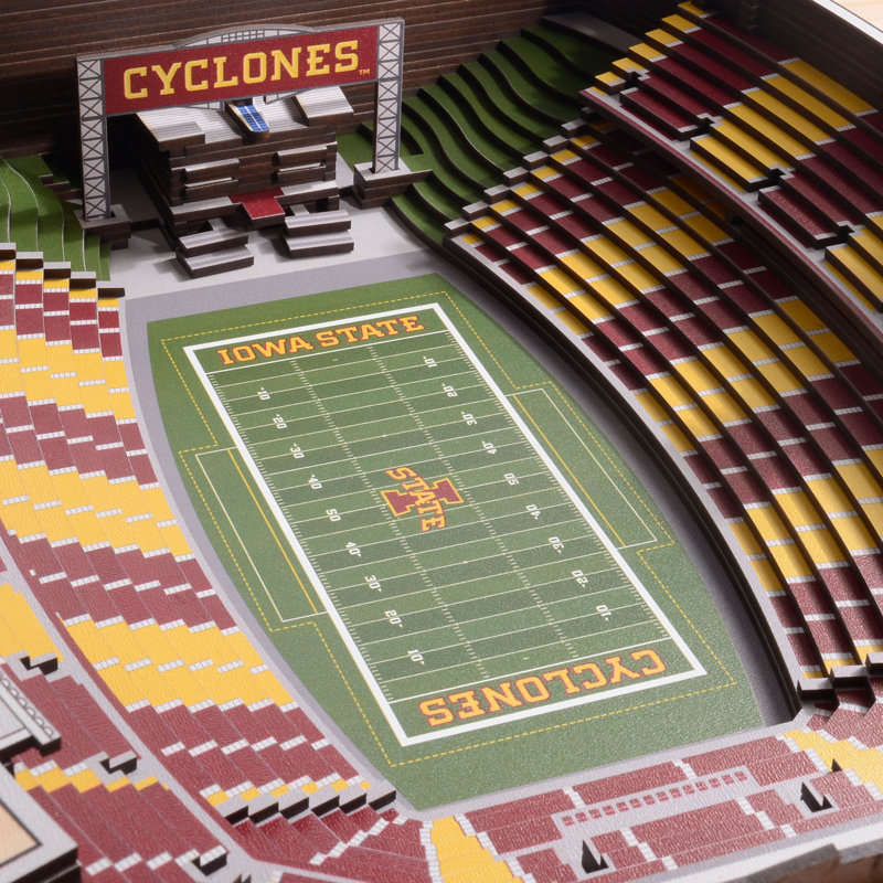 Traditional Entertainment Wall Decor, Iowa State Cyclones