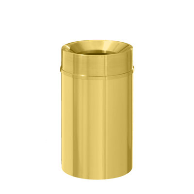 Glaro Funnel Top Waste Receptacle - 33 gal - All Satin Brass finish
