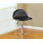 Tabouret noir en similicuir, hauteur réglable, ensemble de 2 chaises, base chromée