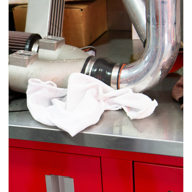 Messy Mechanic Shop Towels Cleaning Cloths, 1, White