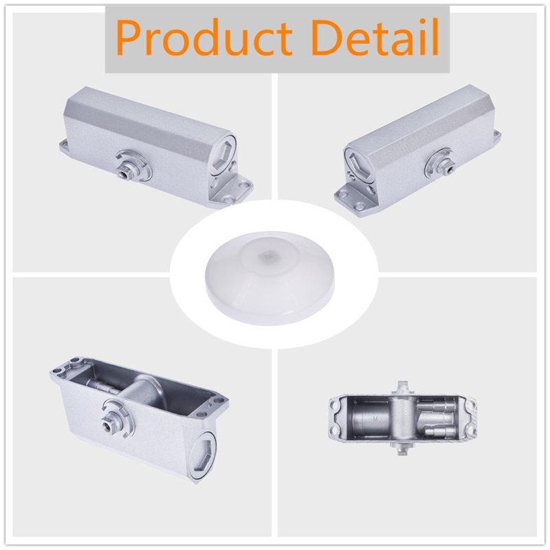 Ferme-portes en aluminium pour portes de 45 à 65 kg Findmall
