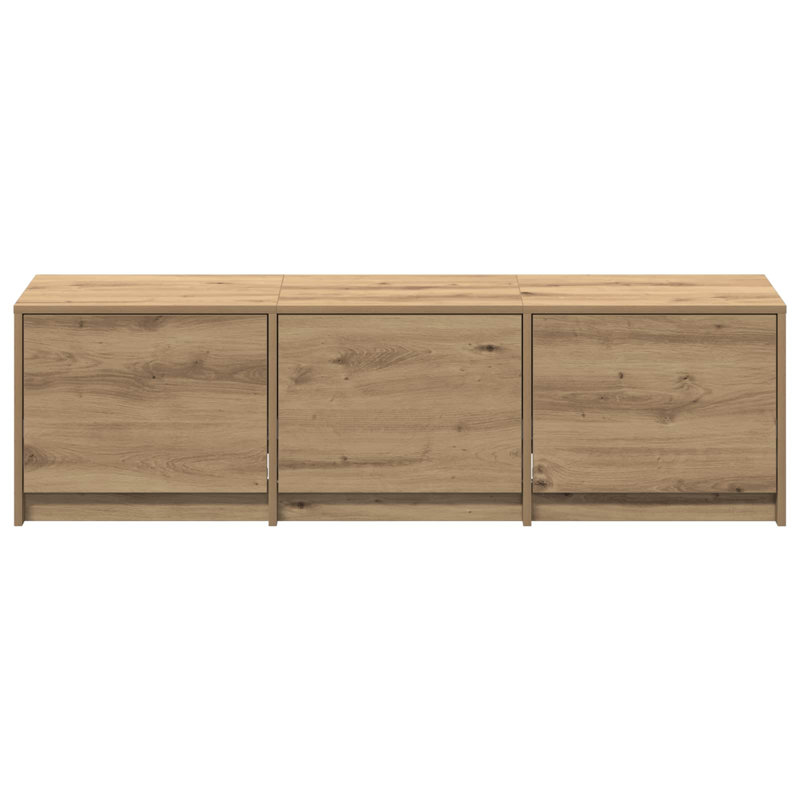 TV Stand, 40cmH x 140cmL x 34cmW, Artisan Oak