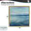 Cadre flottant Misty Blue Coastal Horizon, design par Carol Robinson-1462872725-1462872727