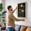 Study in Gold Botanical - Wrapped Canvas-297346843-297346845