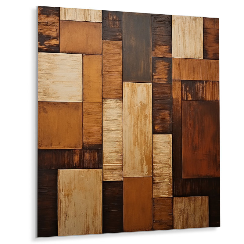 - Salon d'art mural en métal à formes abstraites, H 32 po x l 16 po x P 1 po