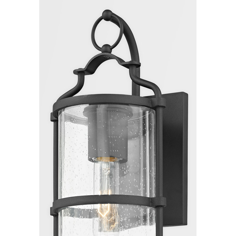 Burbank 1 Light Wall Sconce, Black, 14" H x 6.25" W x 7" D
