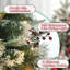 Ensemble de 2 arbres de Noël artificiels enneigé de 3 pi avec 78 lumières DEL blanc chaud, 8 modes d'éclairage, minuterie, décoration de table pour la maison et le bureau
