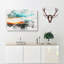 San Francisco Skyline Watercolour - Wrapped Canvas-56662147