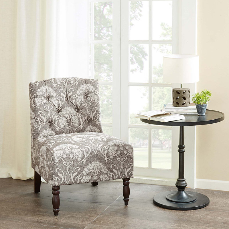 Chaise sans accoudoirs capitonnée pour le salon