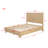 Atlas Light Oak Fluted Platform Bed-1362961892