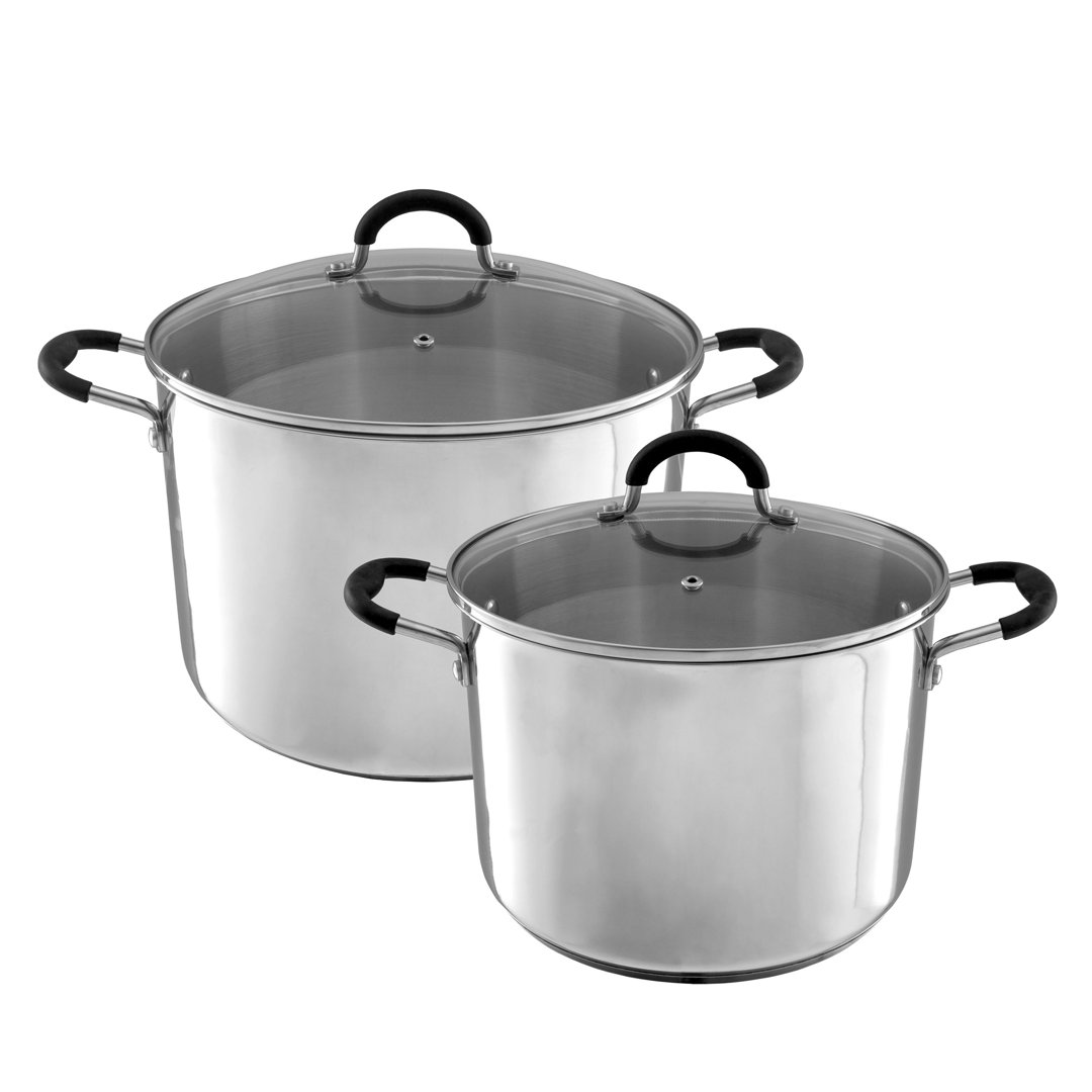 Classic Cuisine Stainless Steel Stock Pot with Lid Classic Cuisine 