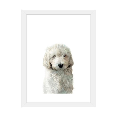 «Golden Doodle Puppy» par Watercolor Luv - reproduction d'art