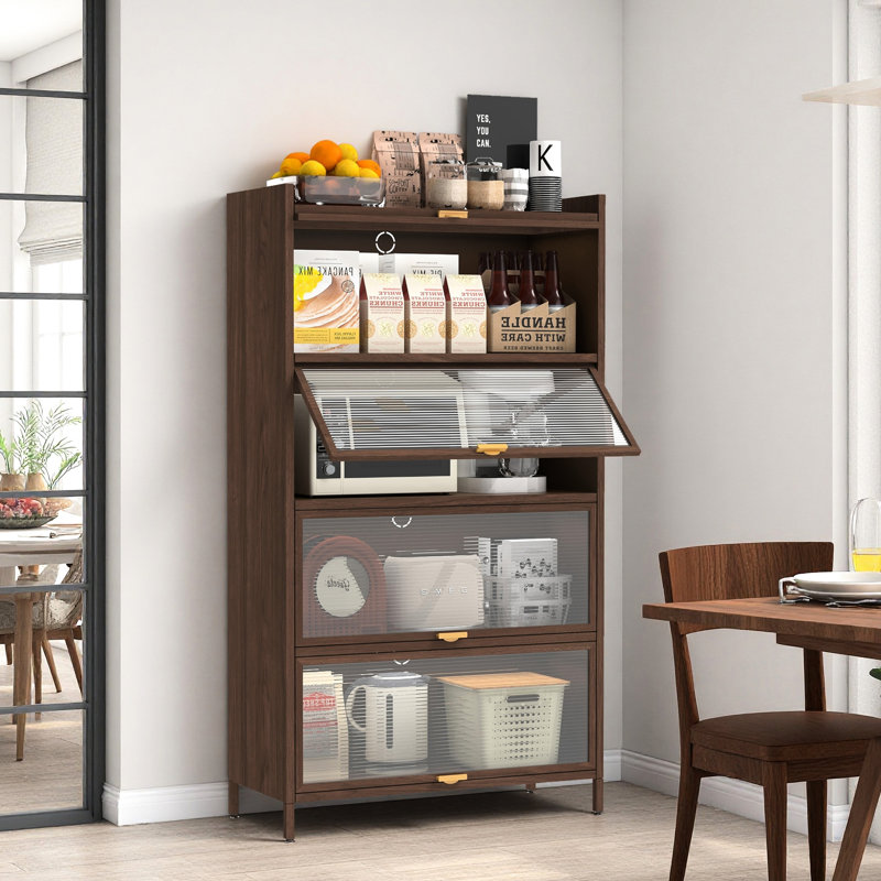 Armoire 57 po en métal à 4 portes basculantes pour chambre à coucher, bureau, salon - matériau, assemblage sans effort, conception peu encombrante avec application multi-scénario, fabrication efficace et robuste