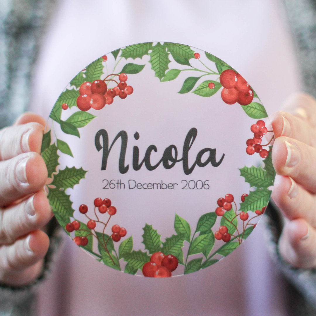 Acrylic Round 1 Piece Coaster