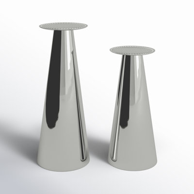 11'' H Stainless Steel Tabletop Candlestick