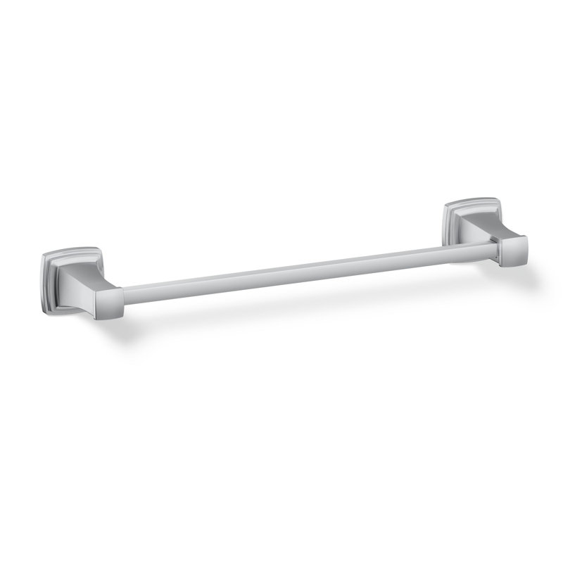 Riff Wall Mounted Towel Bar, Polished Chrome, 18"W