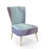 Abstract Blue Polyester Blend 12