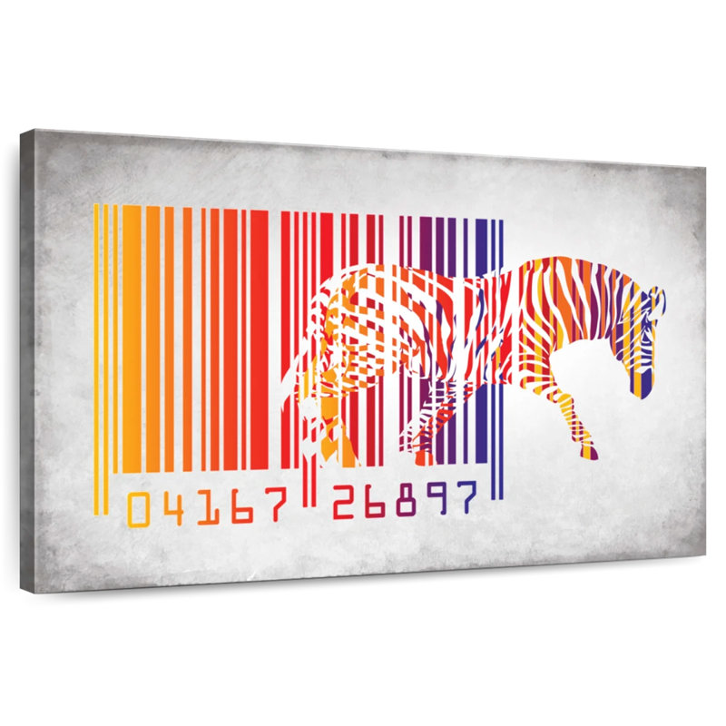 Brampt Zebra Barcode, 8" H x 12" W