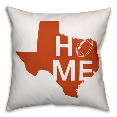  Texas Home Football Indoor/Outdoor Throw Pillow